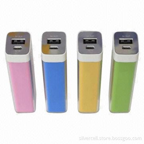 Potable Power Bank for Mobile Phones, CE Mark and 2,600mAh Capacity